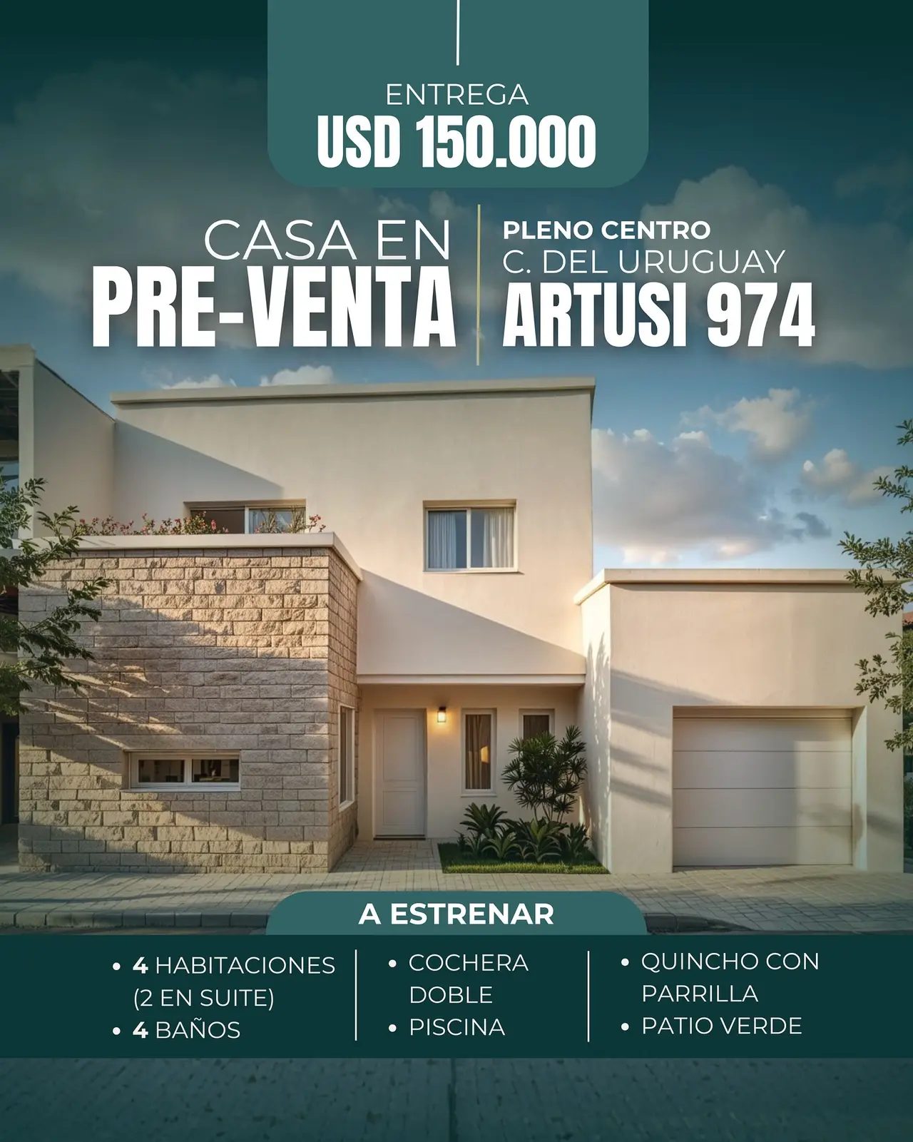 Casa de 4 dormitorios en preventa en Concepción del Uruguay — foto 1