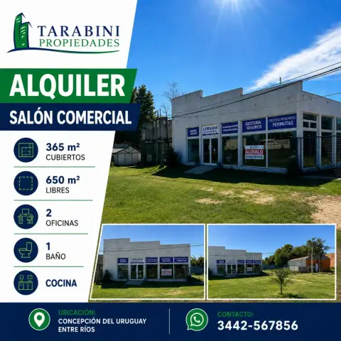 Comercial en alquiler en Concepción del Uruguay