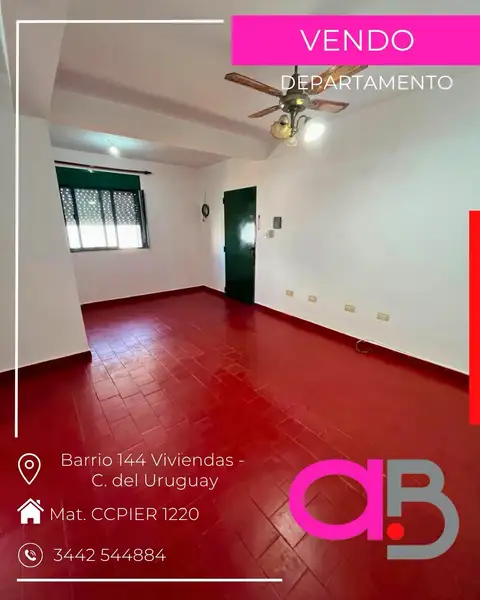 Departamento de 3 dormitorios en venta en Barrio 144 Viviendas, Concepción del Uruguay
