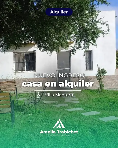 Casa de 2 dormitorios en alquiler en Villa Mantero