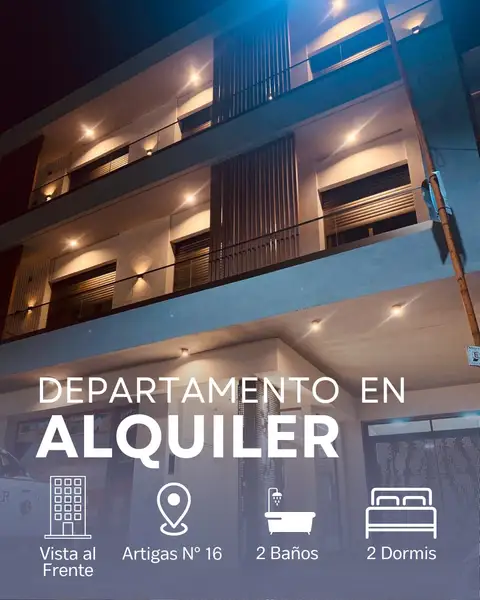 Departamento de 2 dormitorios en alquiler en Concepción del Uruguay