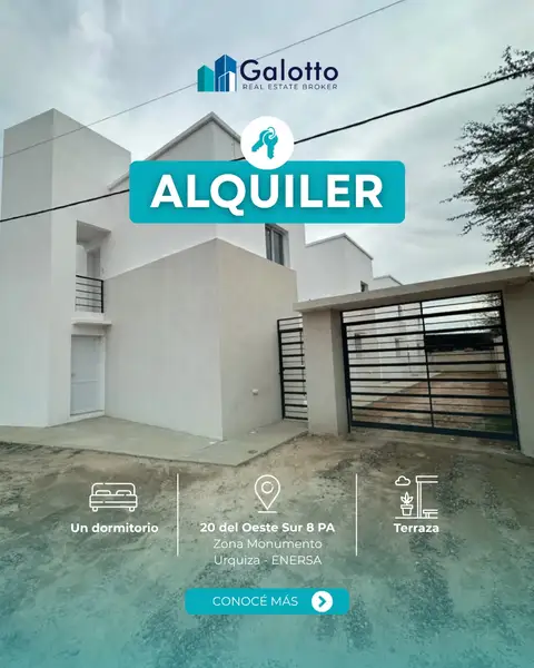 Departamento de 1 dormitorio en alquiler en Concepción del Uruguay